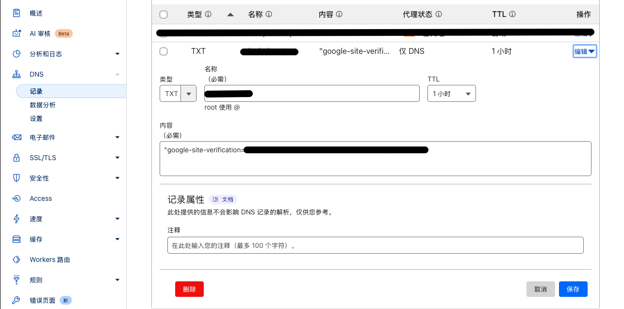 DNS验证